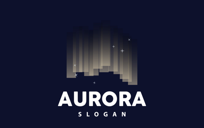 Aurora Light Wave Sky View LogoV15 Logo Template