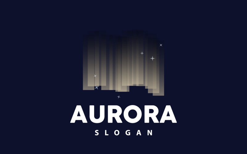Aurora Light Wave Sky View LogoV16 Logo Template