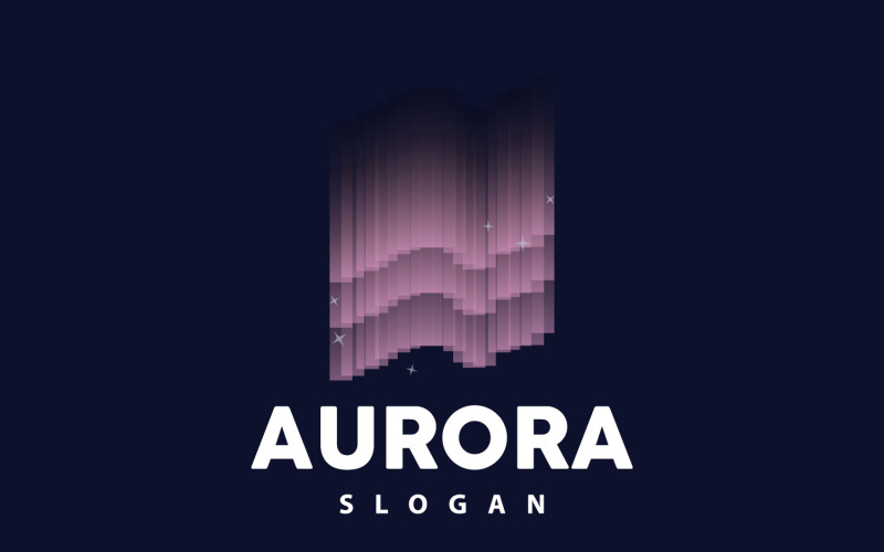 Aurora Light Wave Sky View LogoV17 Logo Template
