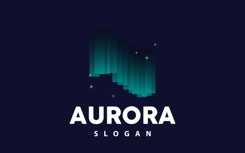 Aurora Light Wave Sky View LogoV18 Logo Template