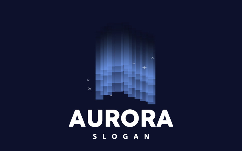Aurora Light Wave Sky View LogoV19 Logo Template