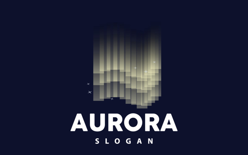 Aurora Light Wave Sky View LogoV20 Logo Template