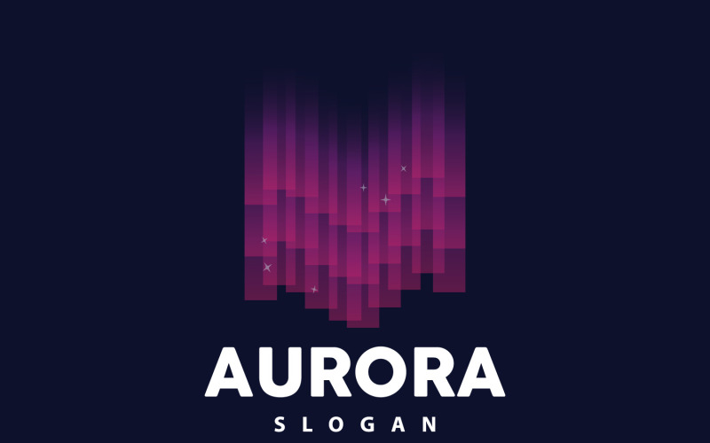 Aurora Light Wave Sky View LogoV22 Logo Template