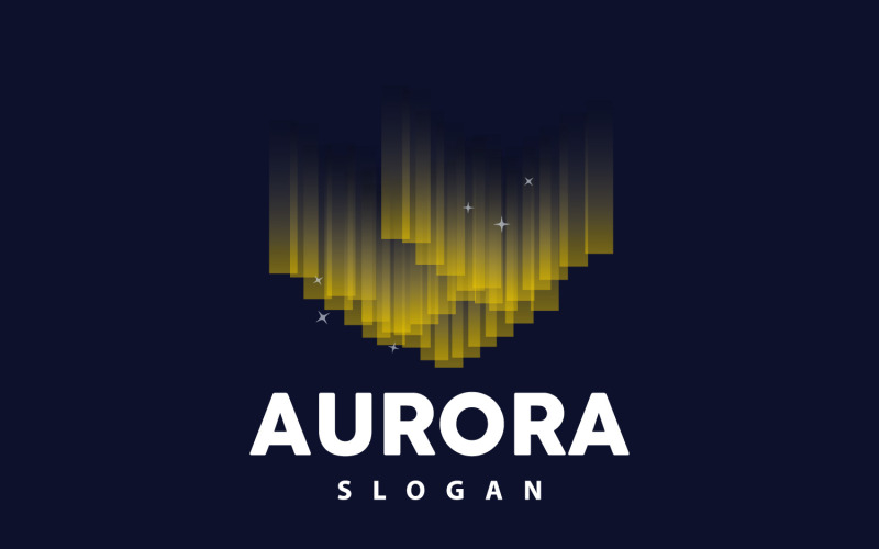 Aurora Light Wave Sky View LogoV23 Logo Template