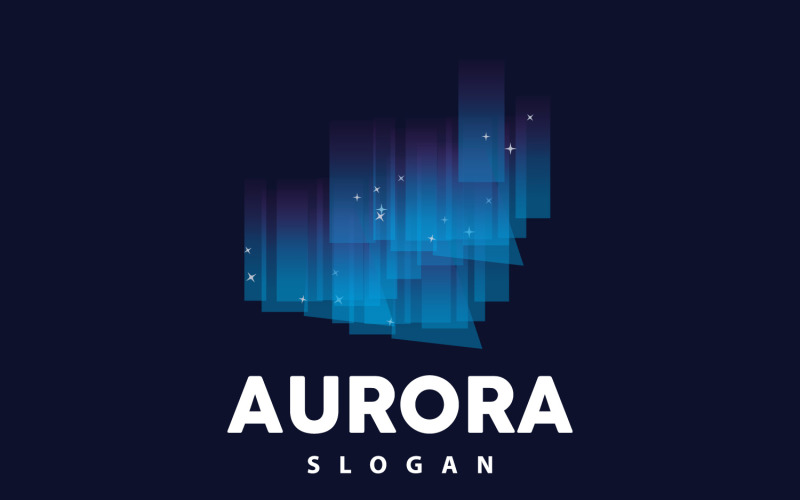 Aurora Light Wave Sky View LogoV24 Logo Template