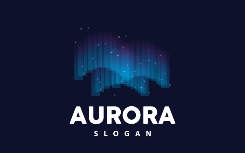 Aurora Light Wave Sky View LogoV25 Logo Template