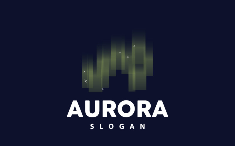 Aurora Light Wave Sky View LogoV3 Logo Template