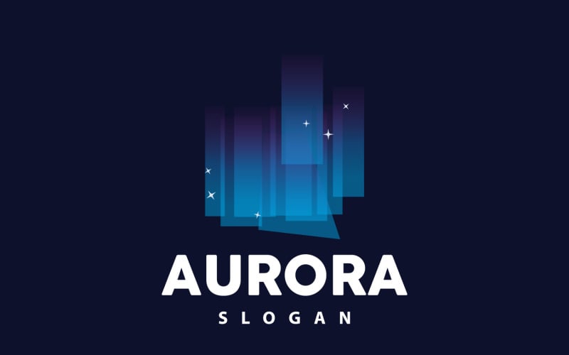 Aurora Light Wave Sky View LogoV5 Logo Template