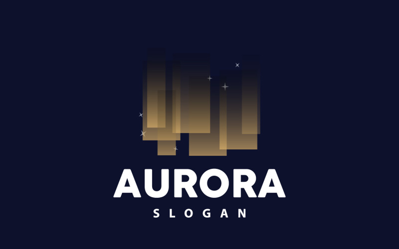 Aurora Light Wave Sky View LogoV6 Logo Template