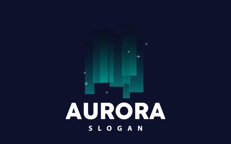 Aurora Light Wave Sky View LogoV7 Logo Template