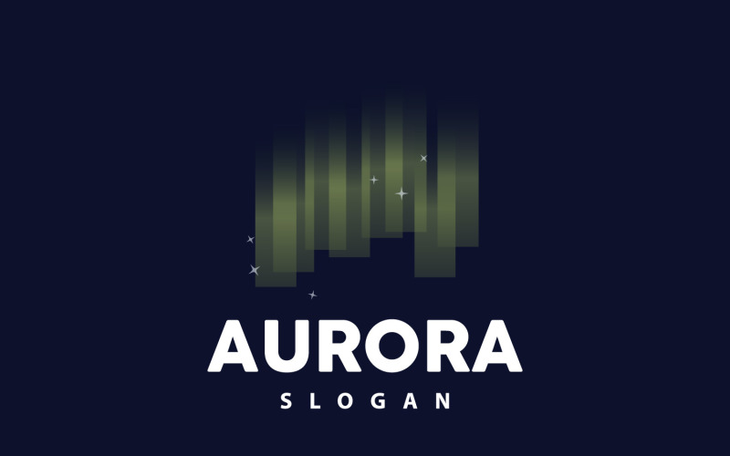 Aurora Light Wave Sky View LogoV9 Logo Template