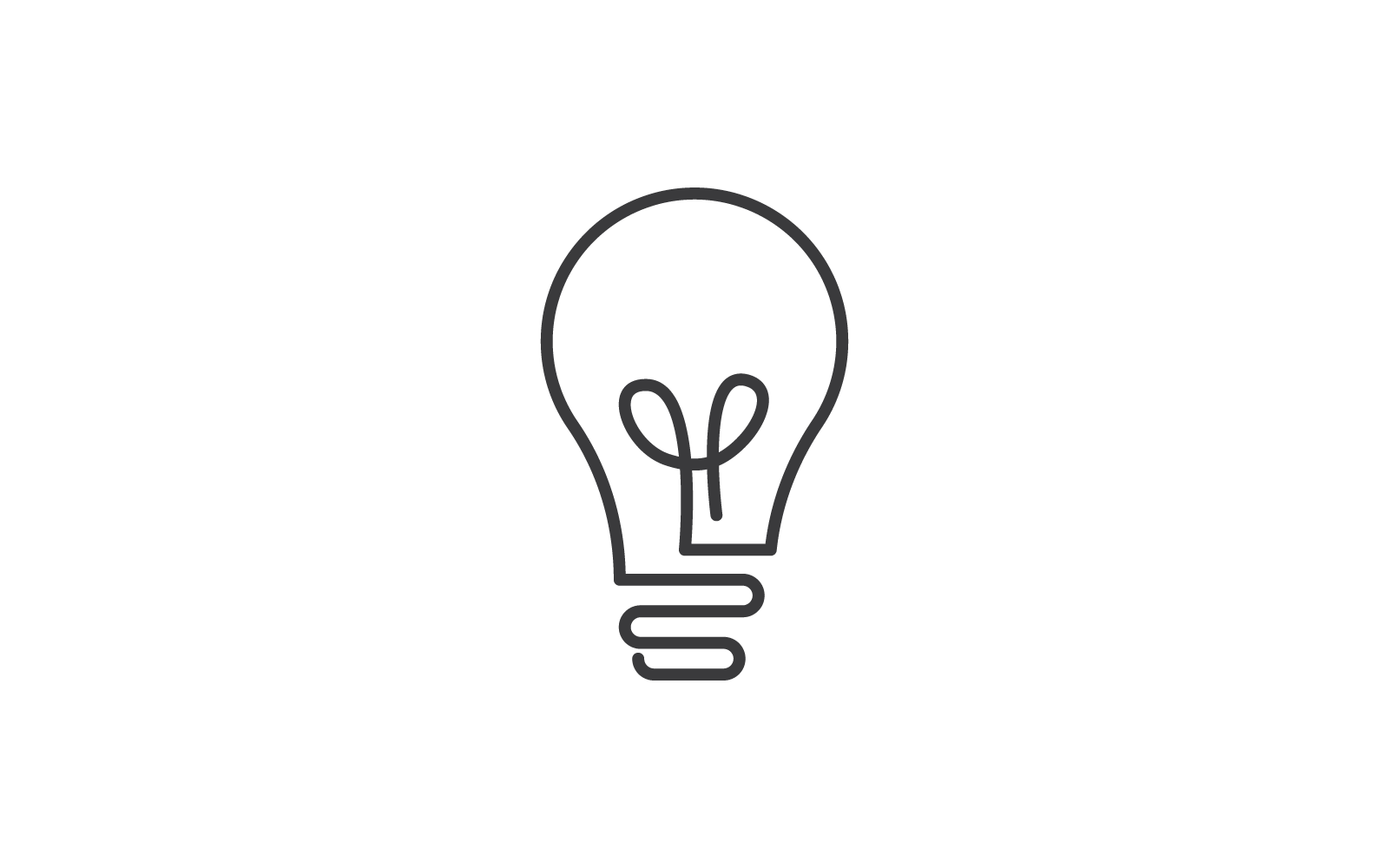 Bulb technology illustration design logo template
