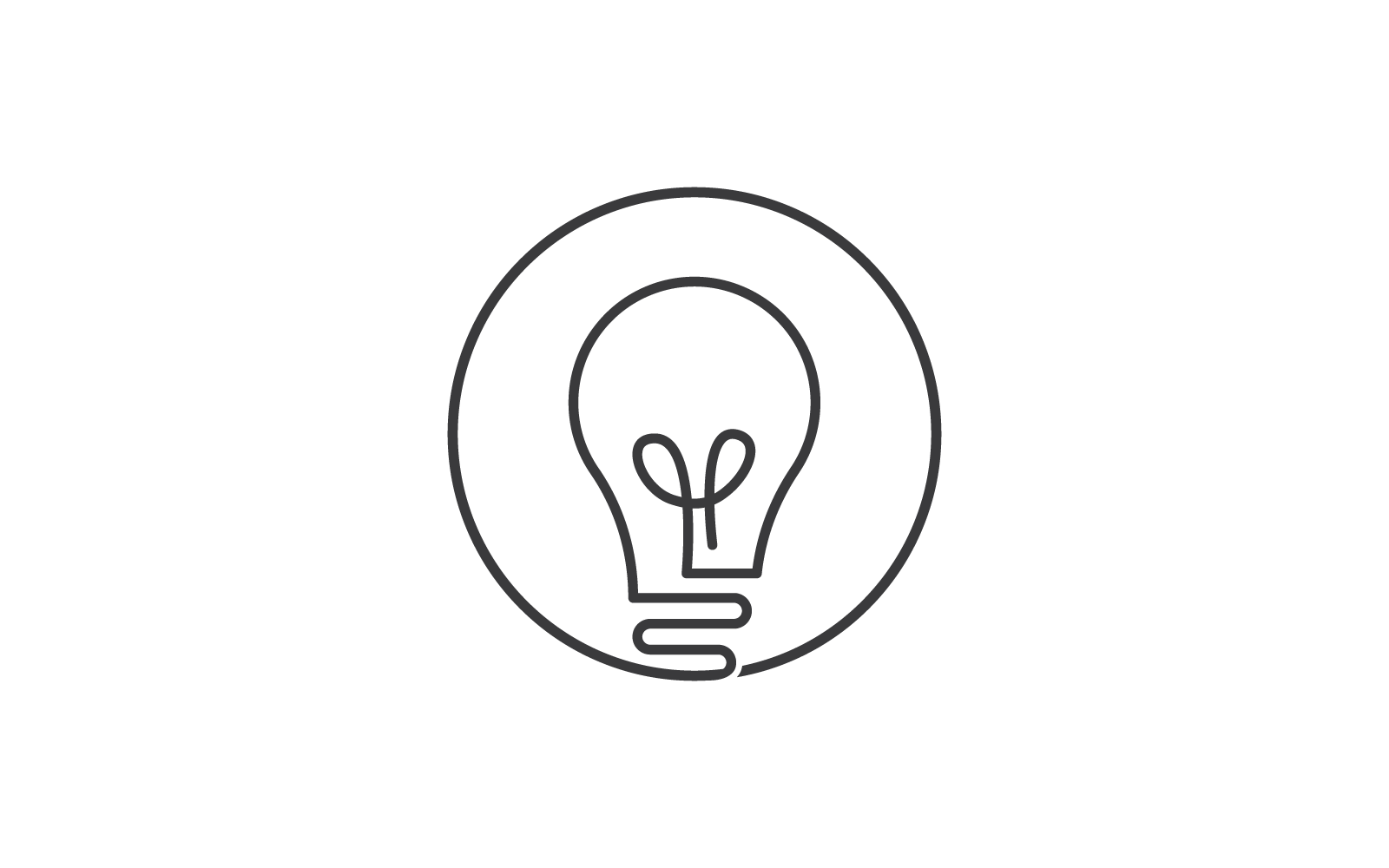 Bulb technology logo illustration icon vector design