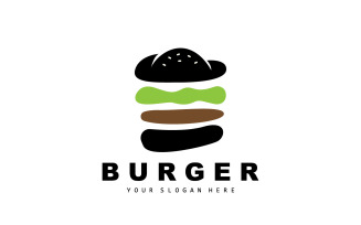 Burger Logo Fast Food DesignV1