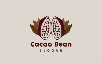Cacao Bean Logo Premium Design VintageV16