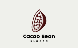 Cacao Bean Logo Premium Design VintageV7