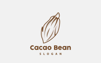 Cacao Bean Logo Premium Design VintageV9