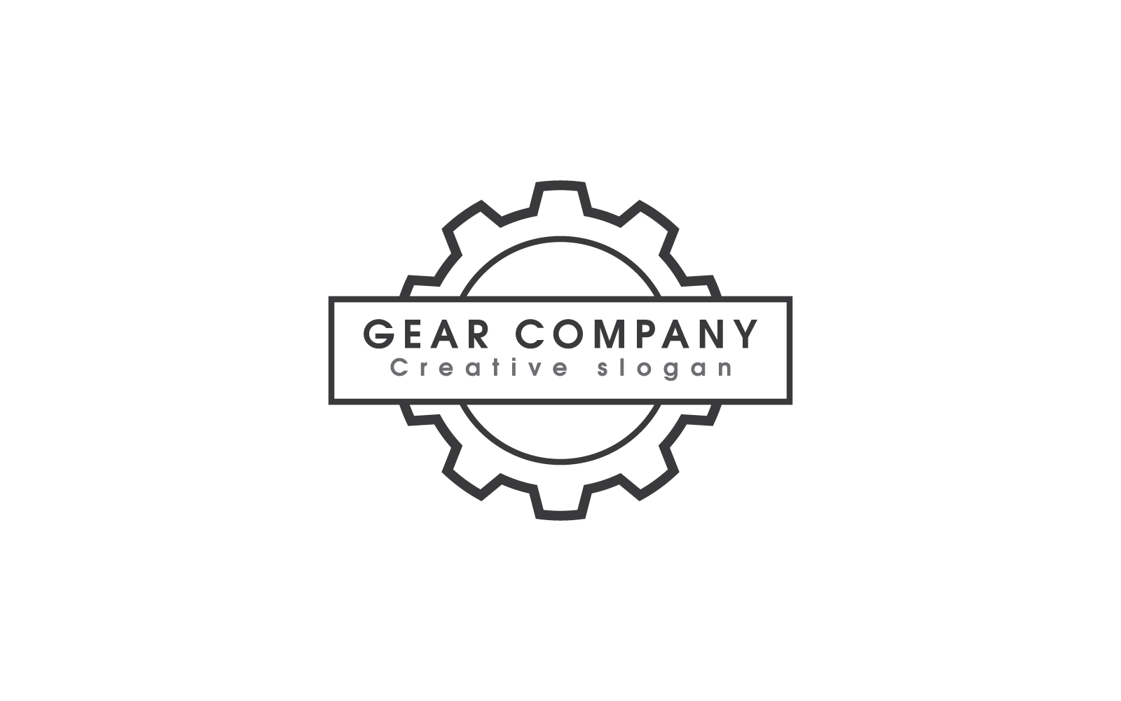 Gear technology logo illustration template
