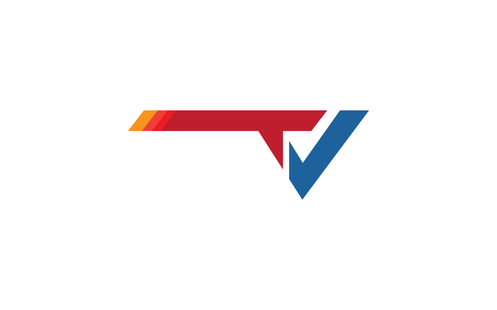 TV logo icon vector flat design