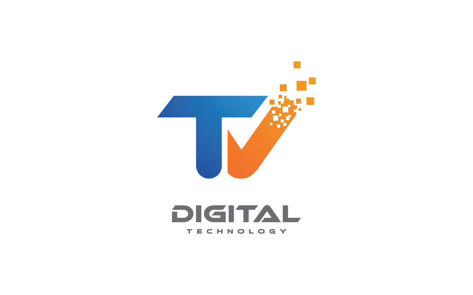 TV-Logo-Illustration, Vektor-Flachdesign