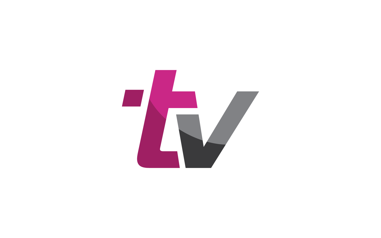 TV logo vector illustration flat design Logo Template