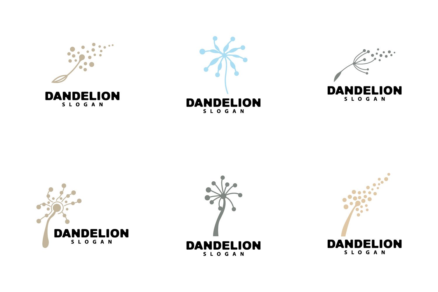 Kit Graphique #406111 Dandelion Logo Divers Modles Web - Logo template Preview