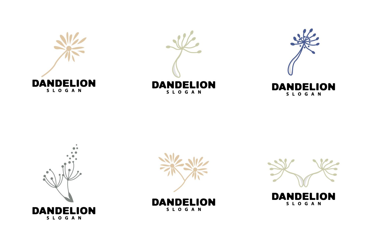 Kit Graphique #406112 Dandelion Logo Divers Modles Web - Logo template Preview
