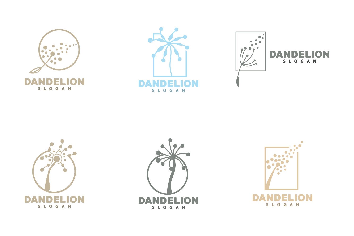 Kit Graphique #406113 Dandelion Logo Divers Modles Web - Logo template Preview