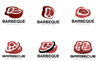 Barbeque Logo Hot Grill DesignV1