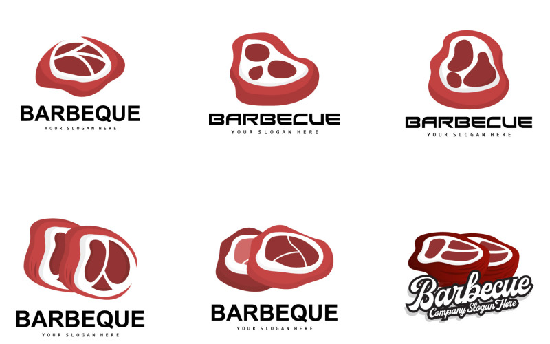 Barbeque Logo Hot Grill DesignV2 Logo Template