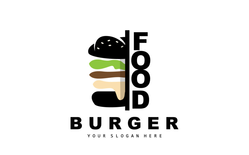 Burger Logo Fast Food DesignV11 Logo Template