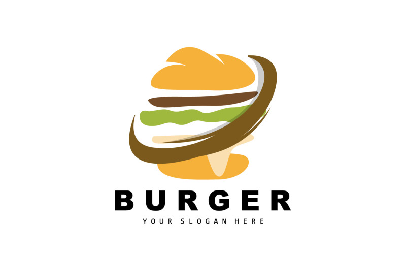 Burger Logo Fast Food DesignV12 Logo Template