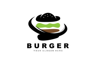 Burger Logo Fast Food DesignV14