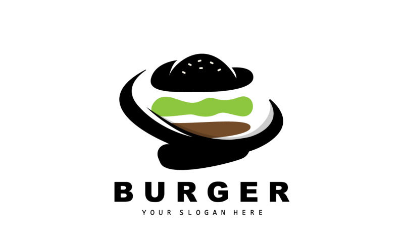 Burger Logo Fast Food DesignV14 Logo Template