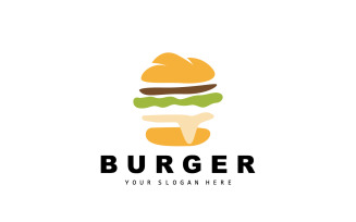 Burger Logo Fast Food DesignV8