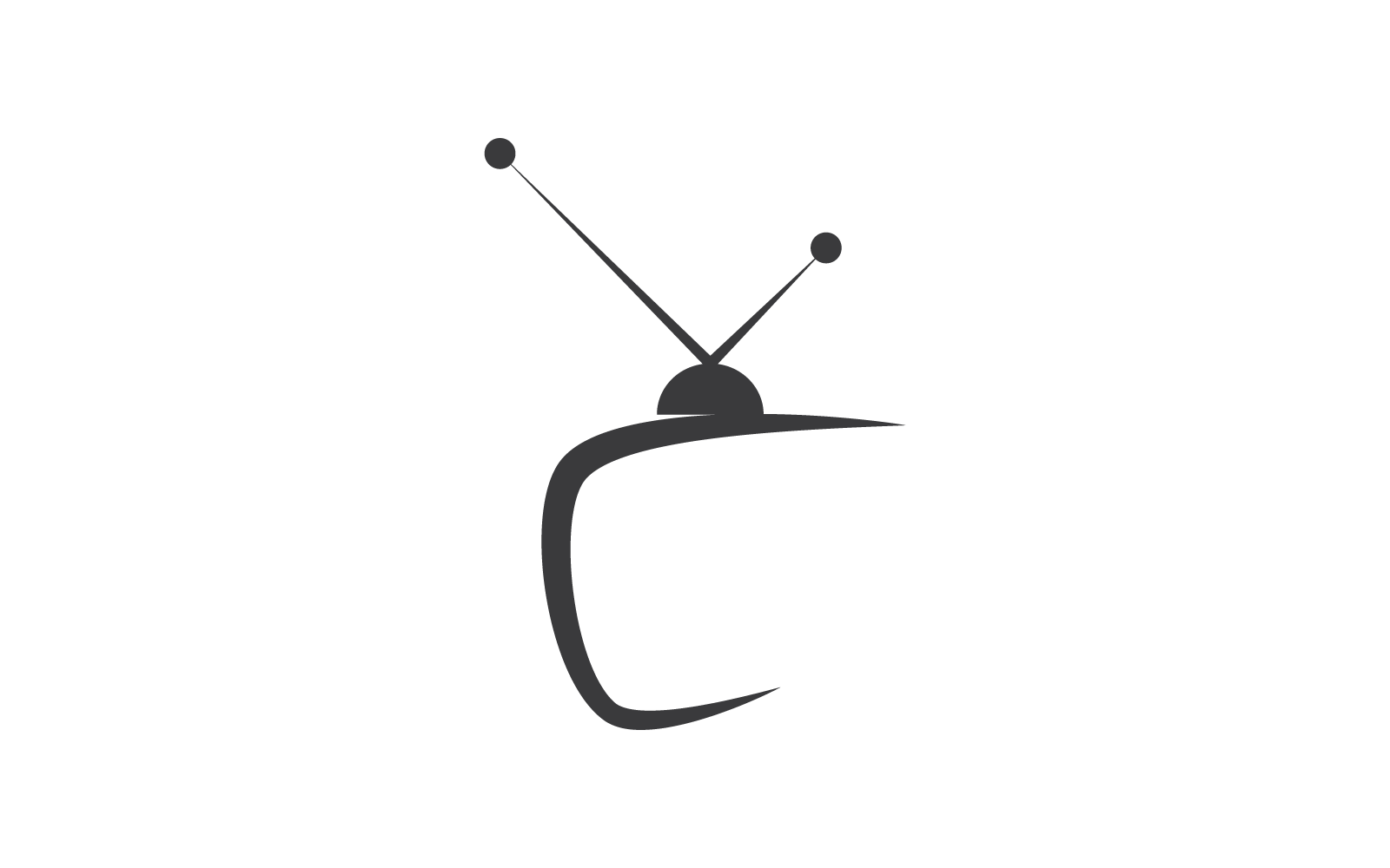 TV design illustration logo icon vector