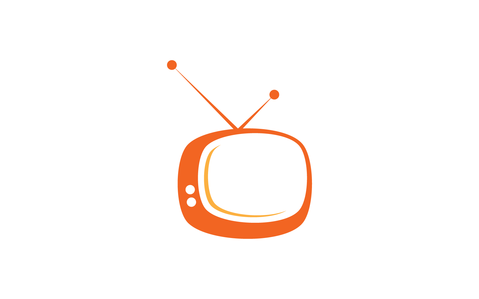 TV illustration vector logo template