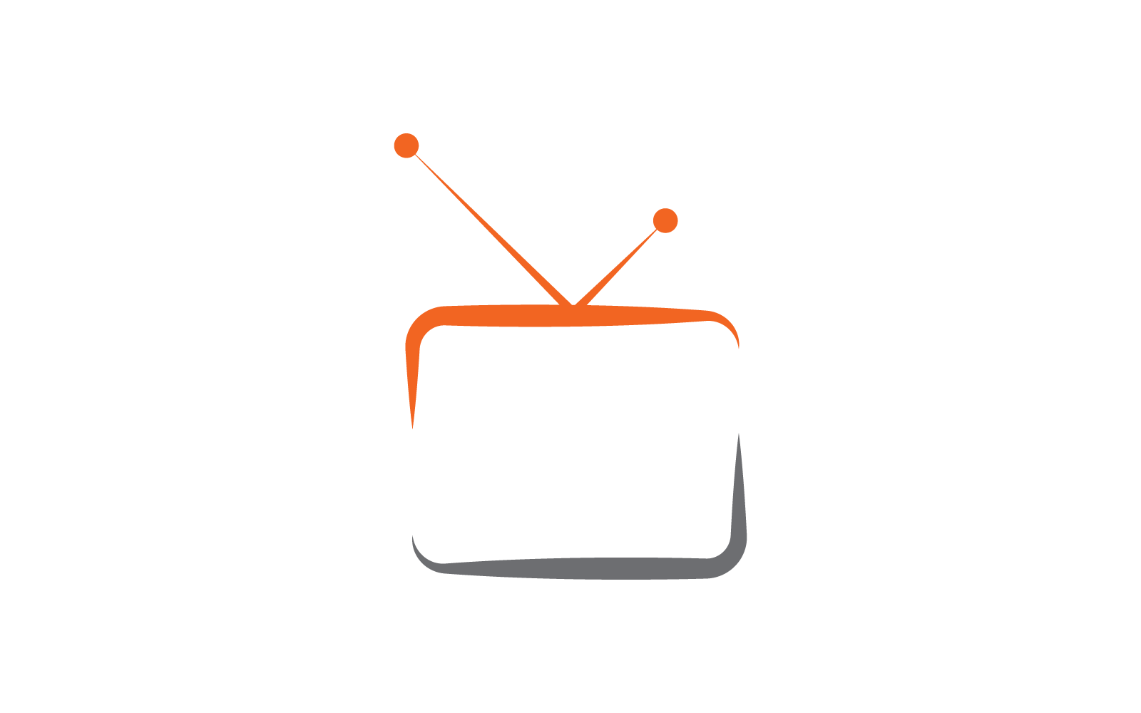 TV logo icon vector illustration template