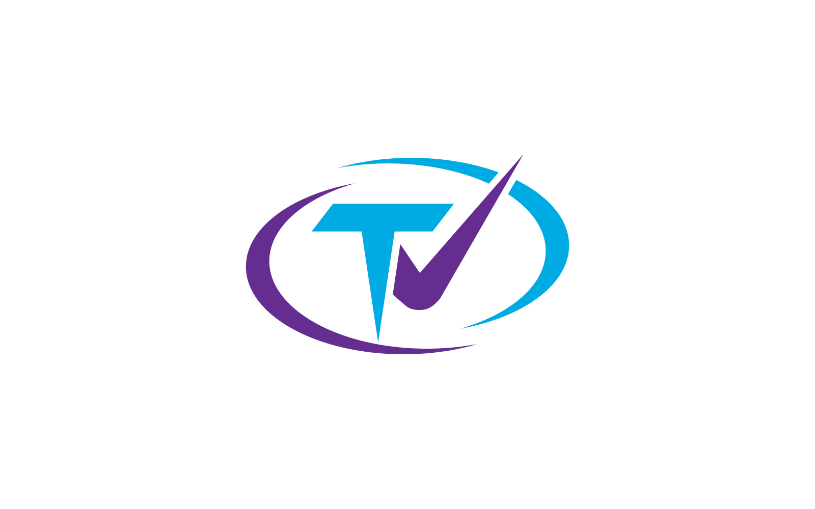 TV logo vector flat design illustration Logo Template