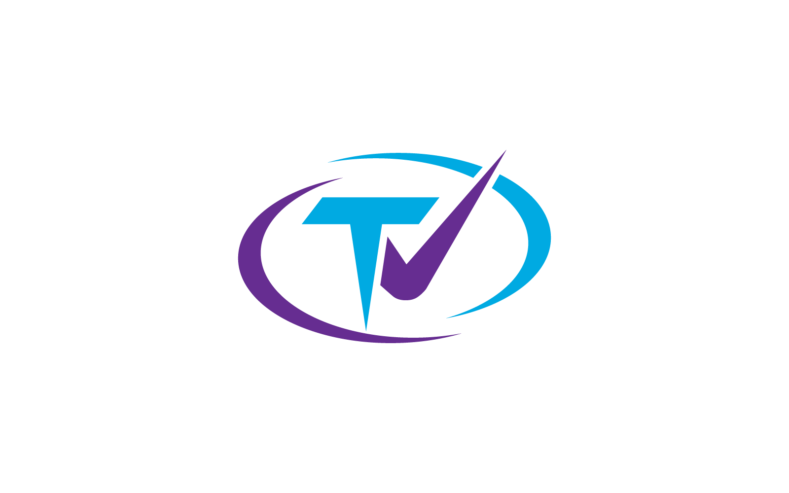 TV-Logo, Vektorgrafik, flaches Design