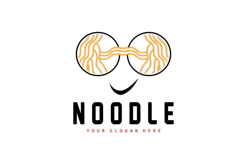 Noodle Logo Ramen Vector Chinese Food v11 Logo Template