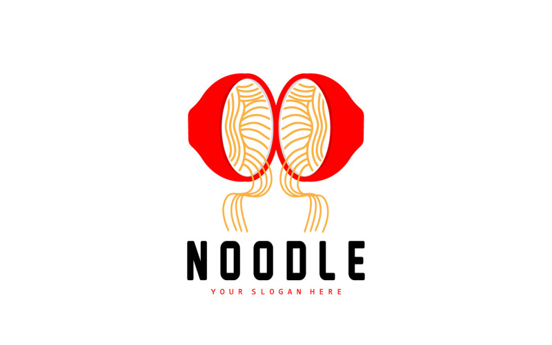 Noodle Logo Ramen Vector Chinese Food v13 Logo Template