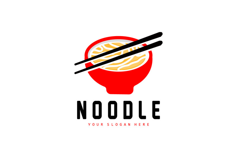 Noodle Logo Ramen Vector Chinese Food v1 Logo Template