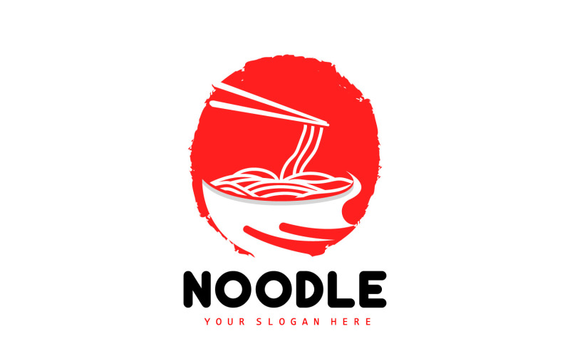 Noodle Logo Ramen Vector Chinese Food v9 Logo Template
