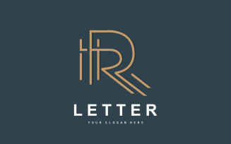 R Letter Logo Logotype Vector V5