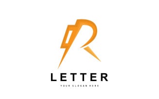 R Letter Logo Logotype Vector V6