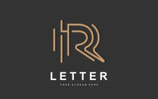 R Letter Logo Logotype Vector V7