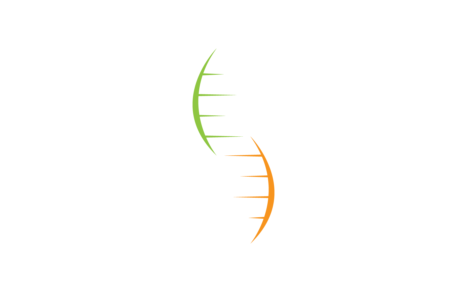 DNA illustration logo icon vector flat design