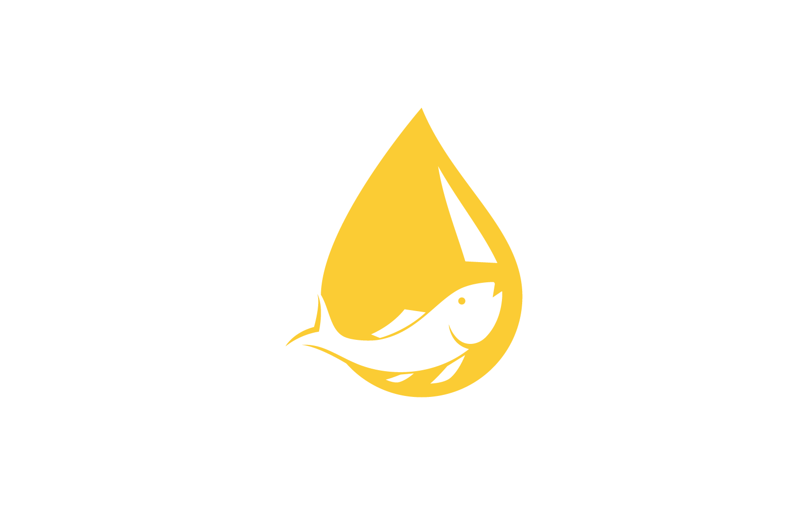 Fish oil design illustration logo template