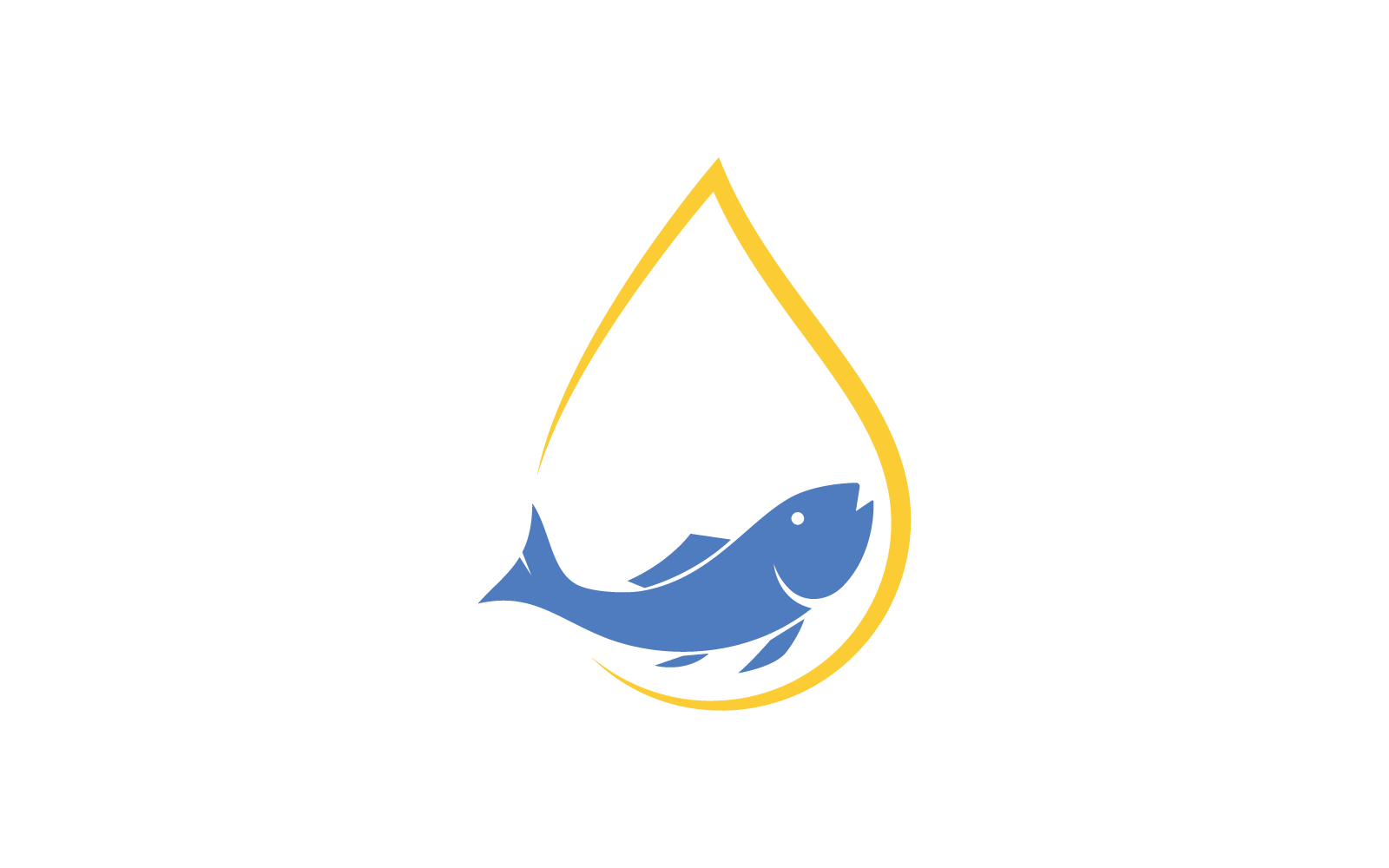 Fish oil logo vector icon illustration template